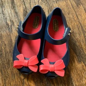 Mini Melissa Bow Mary Jane Shoes EUC